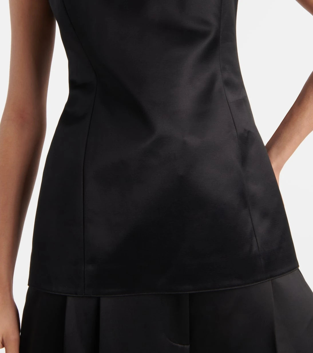 Khaite - Sasmo silk-paneled satin top