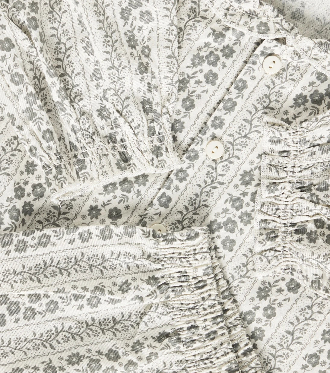 Rylee + Cru - Vines printed ruffed pajamas