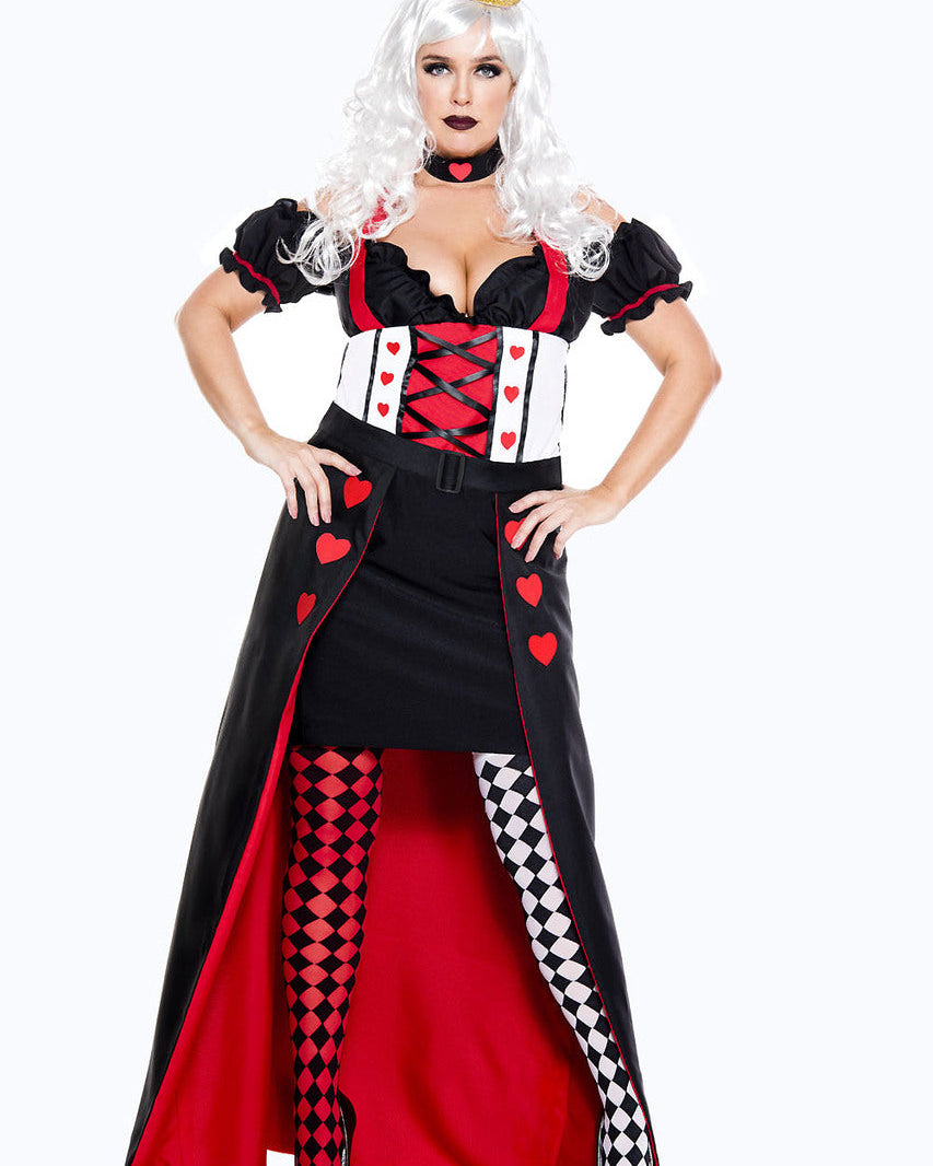 Plus Size Enchanting Royal Heart Queen Costume