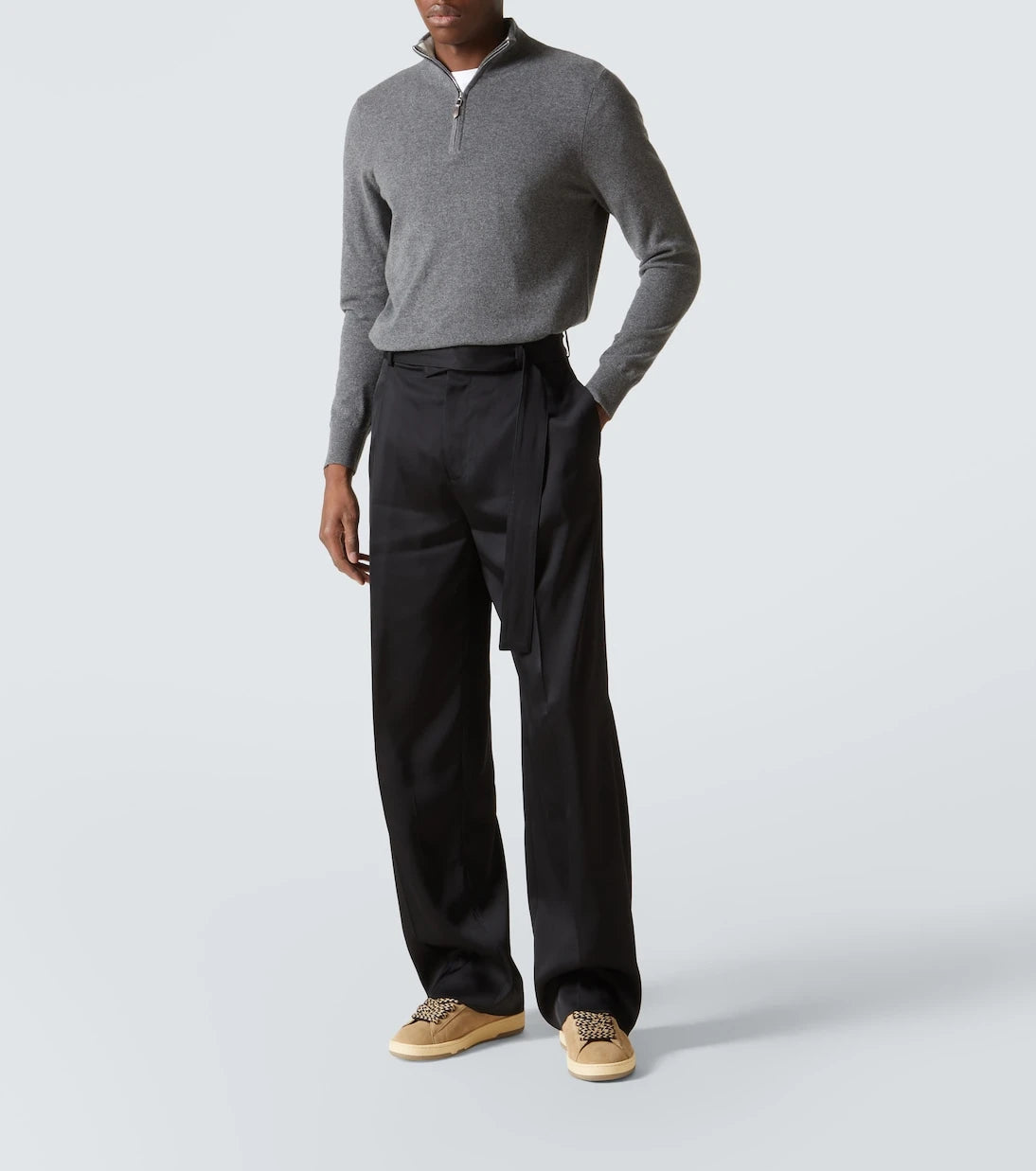 Lanvin - Curb Lite suede sneakers