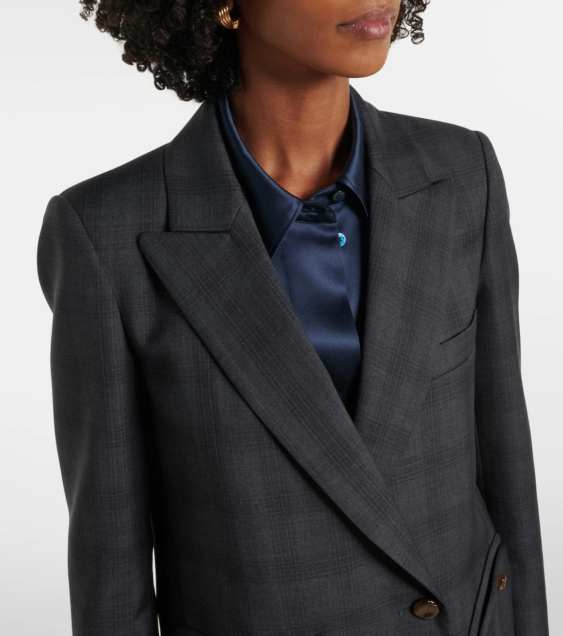 Blazé Milano - Everyday checked virgin wool blazer