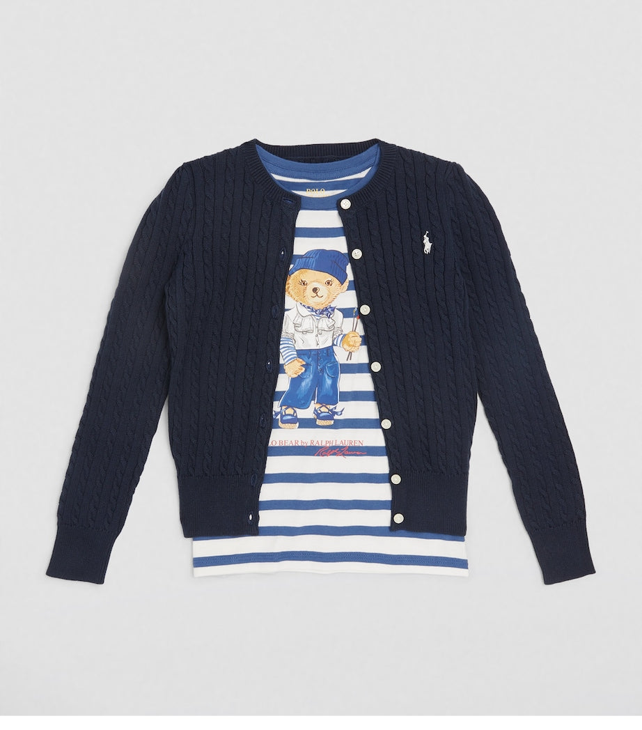 Ralph Lauren Kids Cotton Cable-Knit Cardigan (6-14 Years)