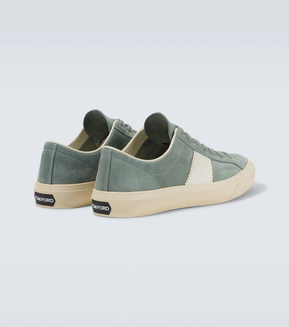 Tom Ford - Cambridge leather-trimmed suede sneakers