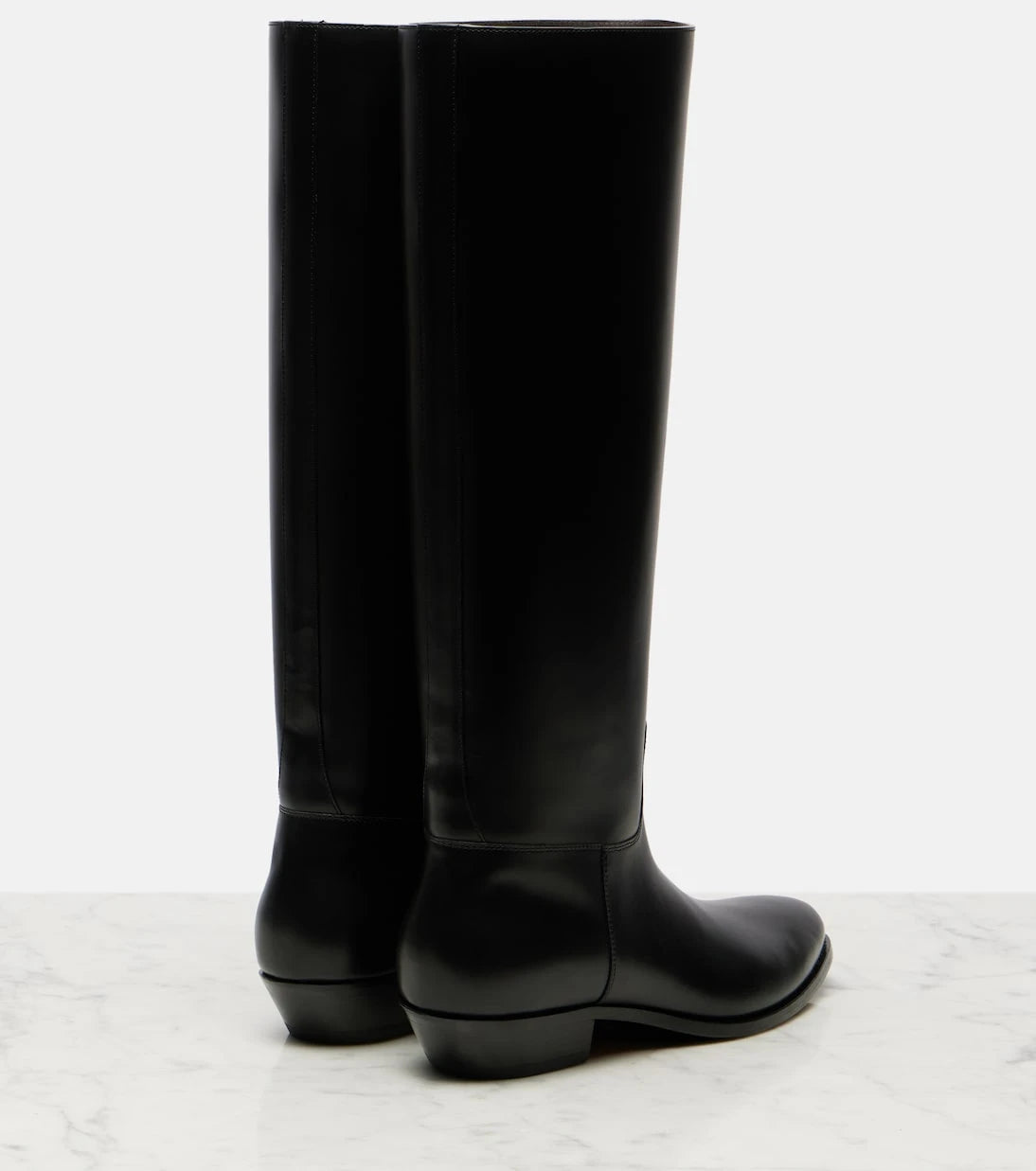 The Row - Western leather knee-high boots