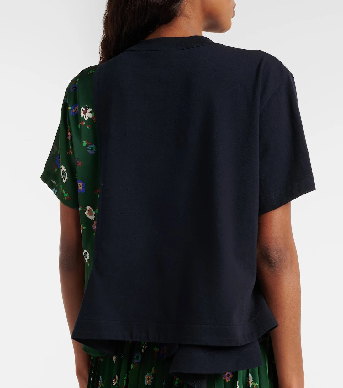 Sacai - Floral cotton top