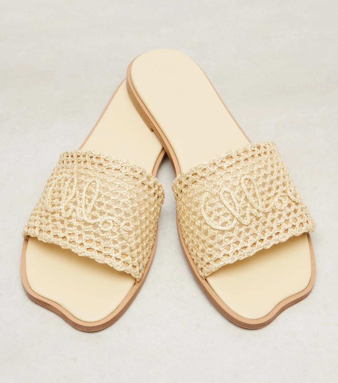 Chloé - Soleil logo embroidered slides