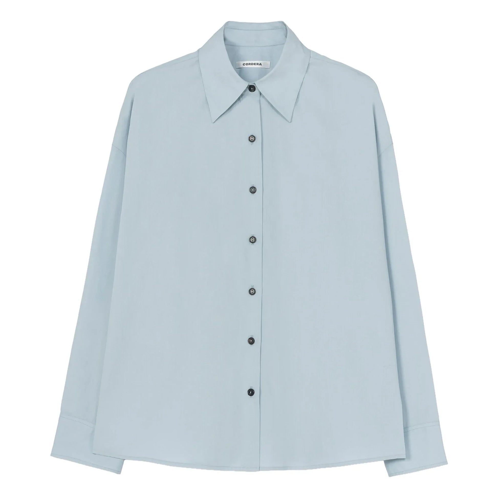 Cordera - Cotton Oversized Shirt | Light blue