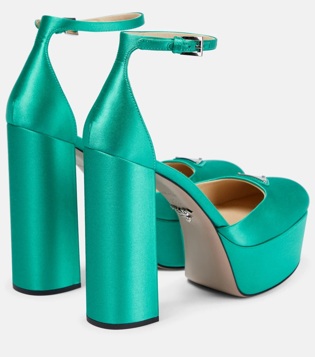 Prada - Satin platform pumps