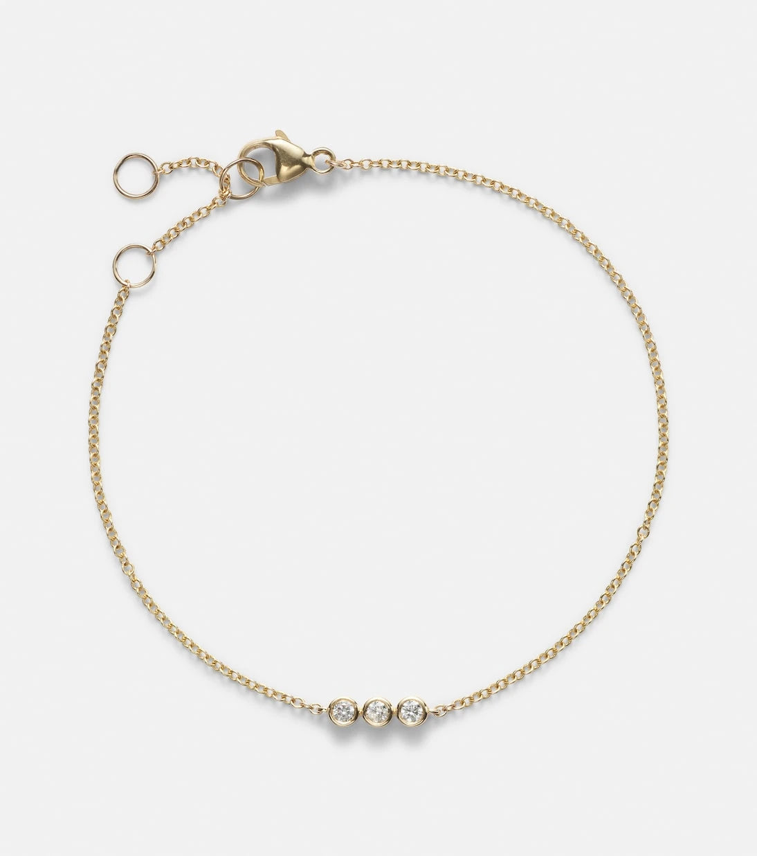 Stone and Strand - 10kt gold bracelet with diamonds