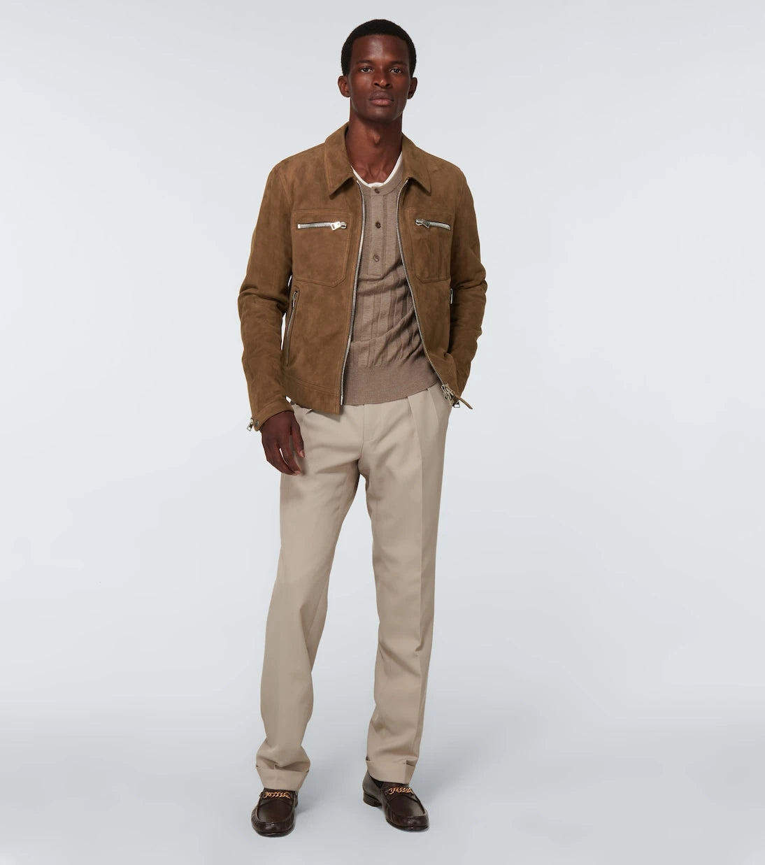 Tom Ford - leather York Chain loafers