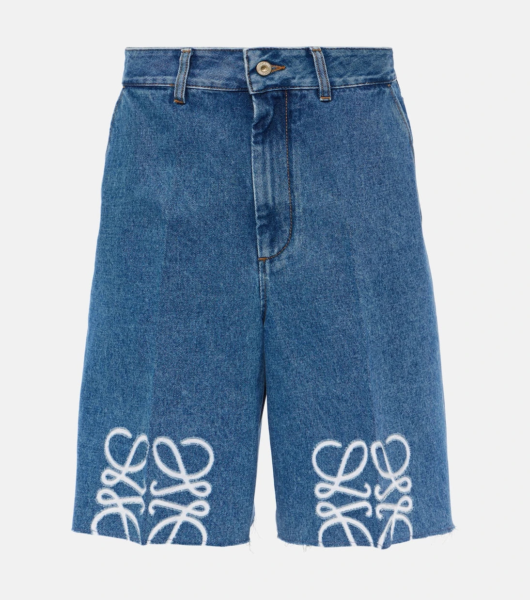 Loewe - Anagram denim Bermuda shorts