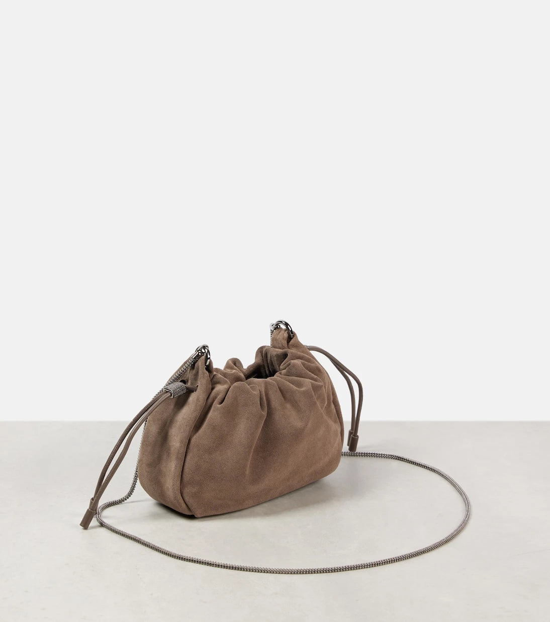 Brunello Cucinelli - Softy Small suede crossbody bag