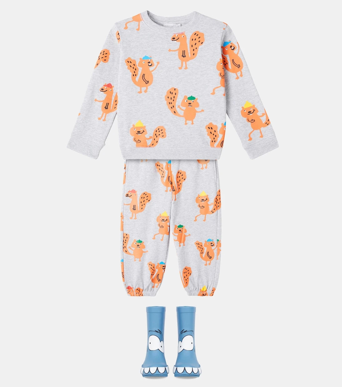 Stella McCartney Kids - Cotton sweatshirt and sweatpants set