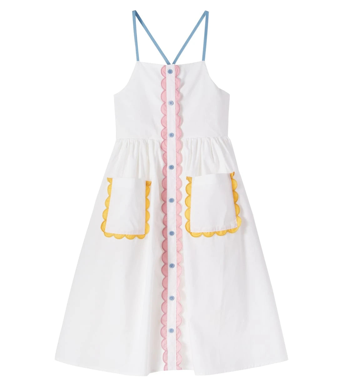 Stella McCartney Kids - Scalloped cotton dress