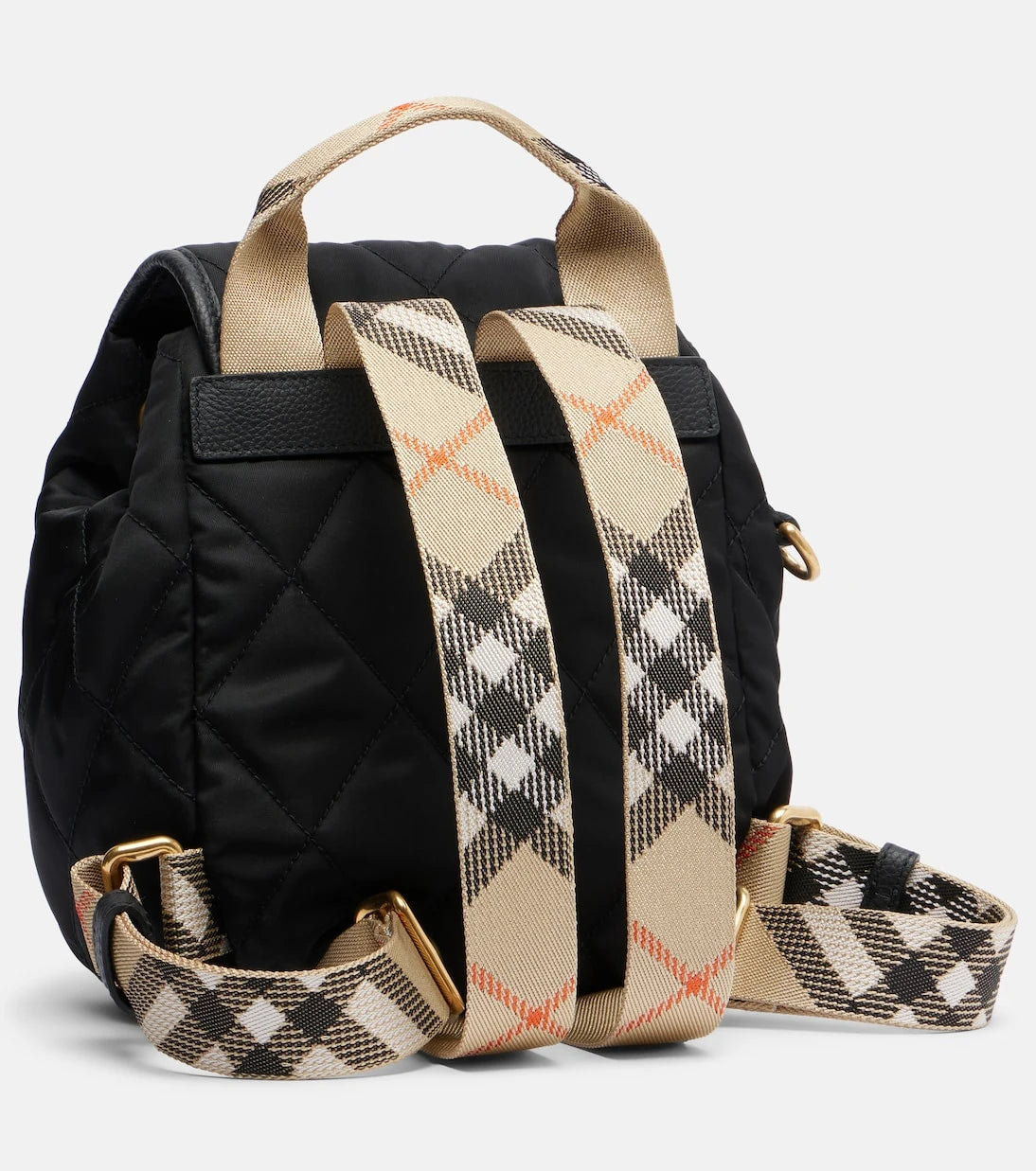 Burberry - Mini leather-trimmed backpack