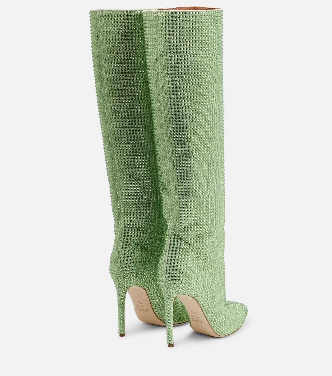Paris Texas - Holly embellished leather knee-high boots