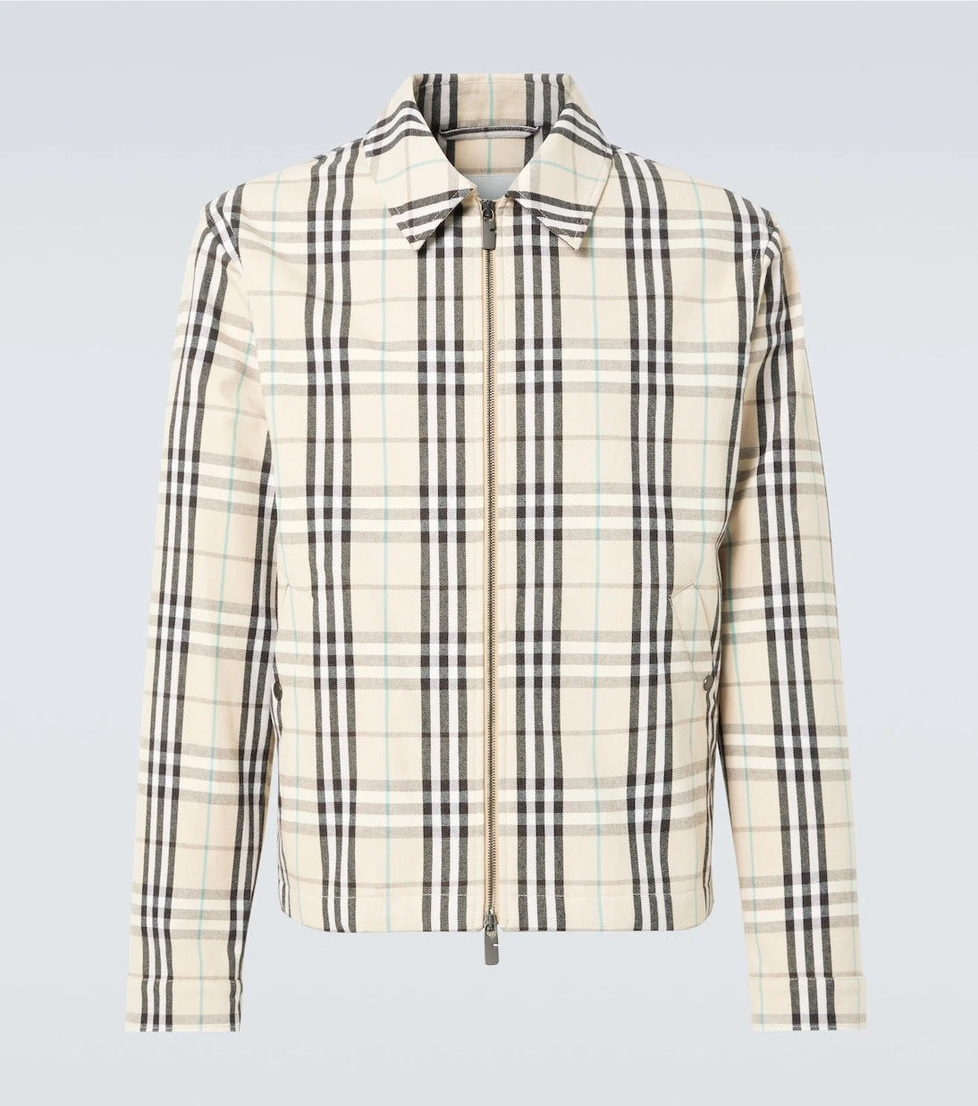 Burberry - سترة قطنية كاروهات من Burberry