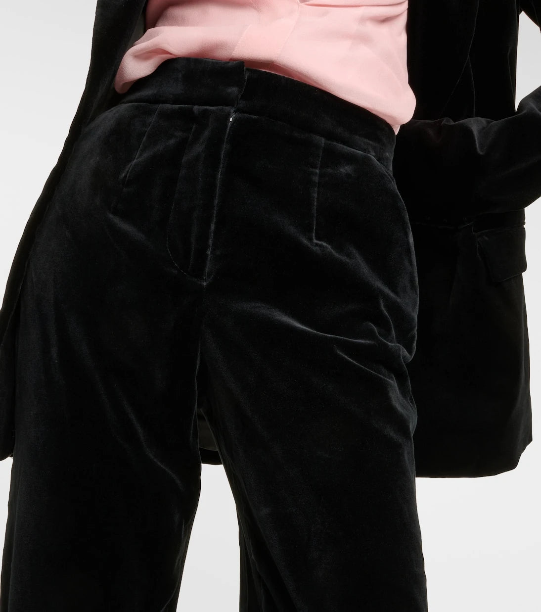 Costarellos - Barine cotton velvet straight pants
