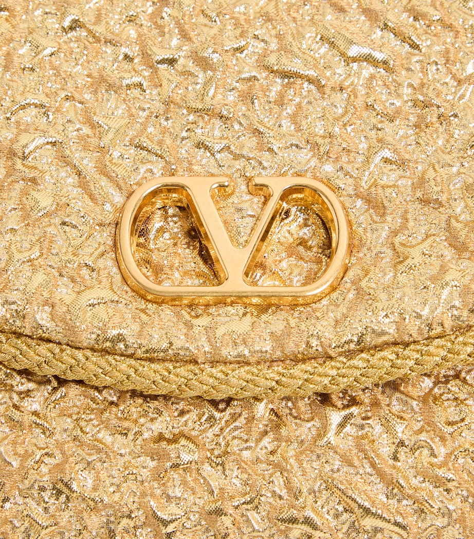 Metallic Vain Soft Shoulder Bag