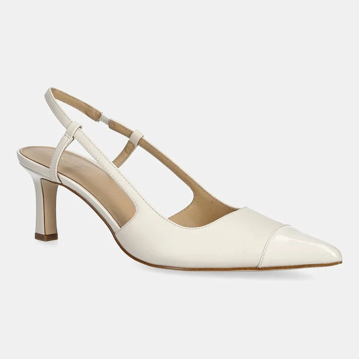 Кожени обувки с тънък ток MICHAEL Michael Kors Alora Toe Cap Mid Sling