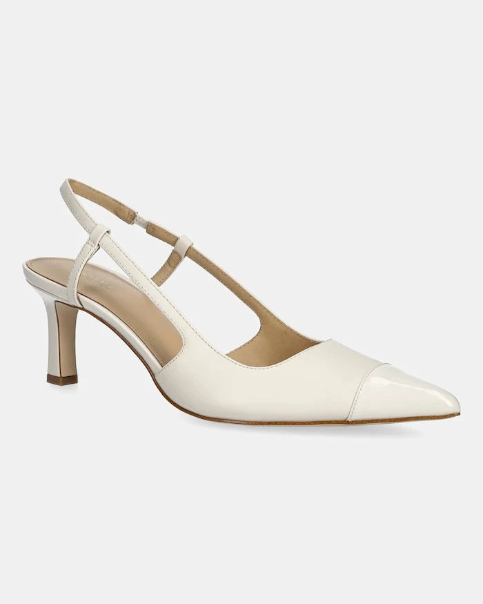 MICHAEL Michael Kors Alora Toe Cap Mid Sling İnce Topuklu Deri Ayakkabı