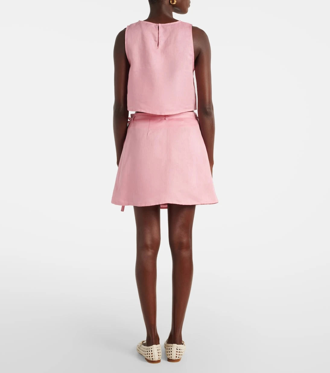 Asceno - Kobe linen crop top