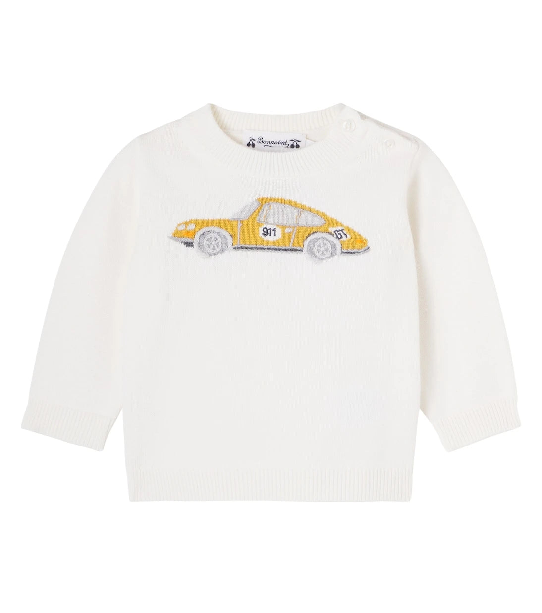 Bonpoint - x Porsche cotton and cashmere sweater