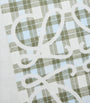 LOEWE Grey Silk-Cashmere Anagram Check Scarf