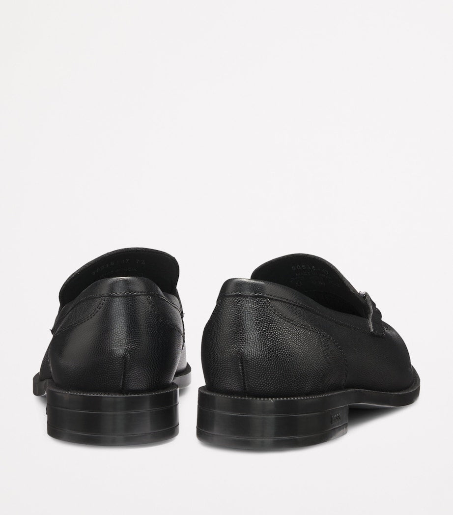 Leather Logo Hardware Loafers