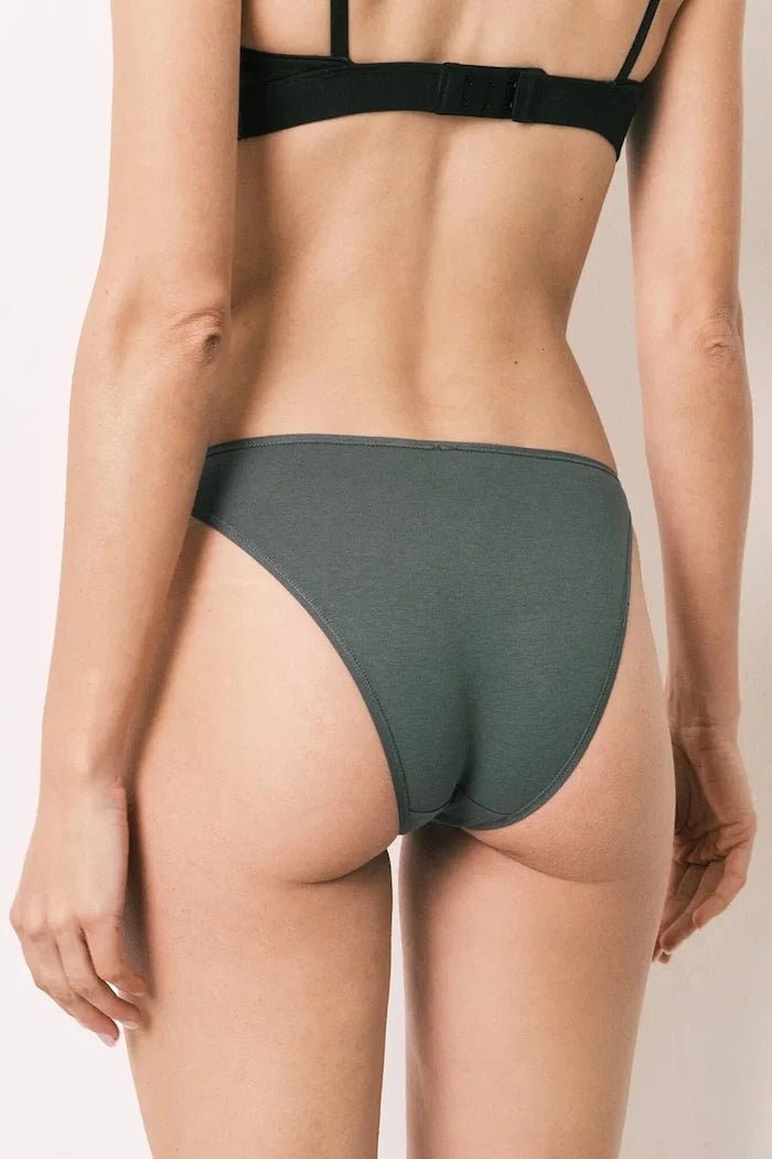 women'secret kadın pamuklu elastan bikini 3'lü