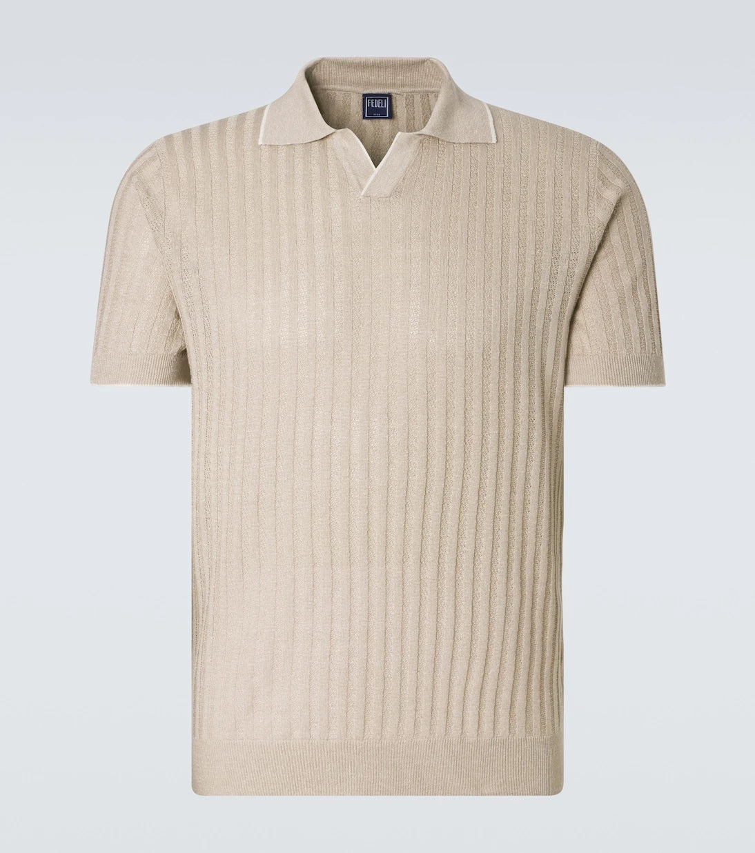 Fedeli - Soul linen and cotton polo shirt