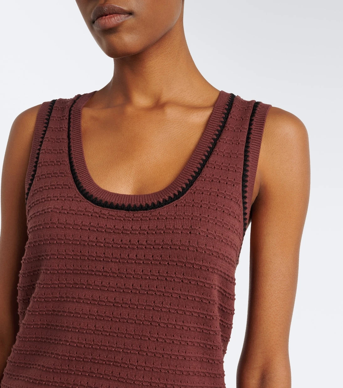 Varley - Gideon pointelle cotton tank top