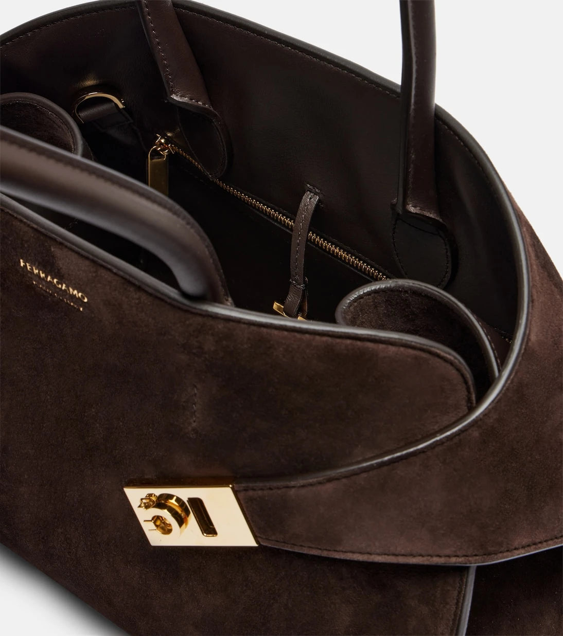 Ferragamo - Hug suede tote bag