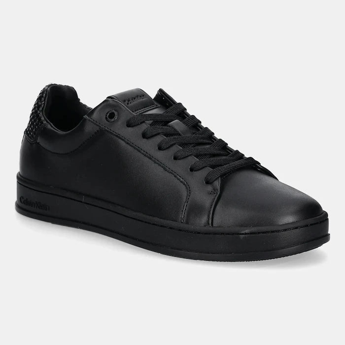 Кожени маратонки Calvin Klein LOW TOP LACE UP WOVEN