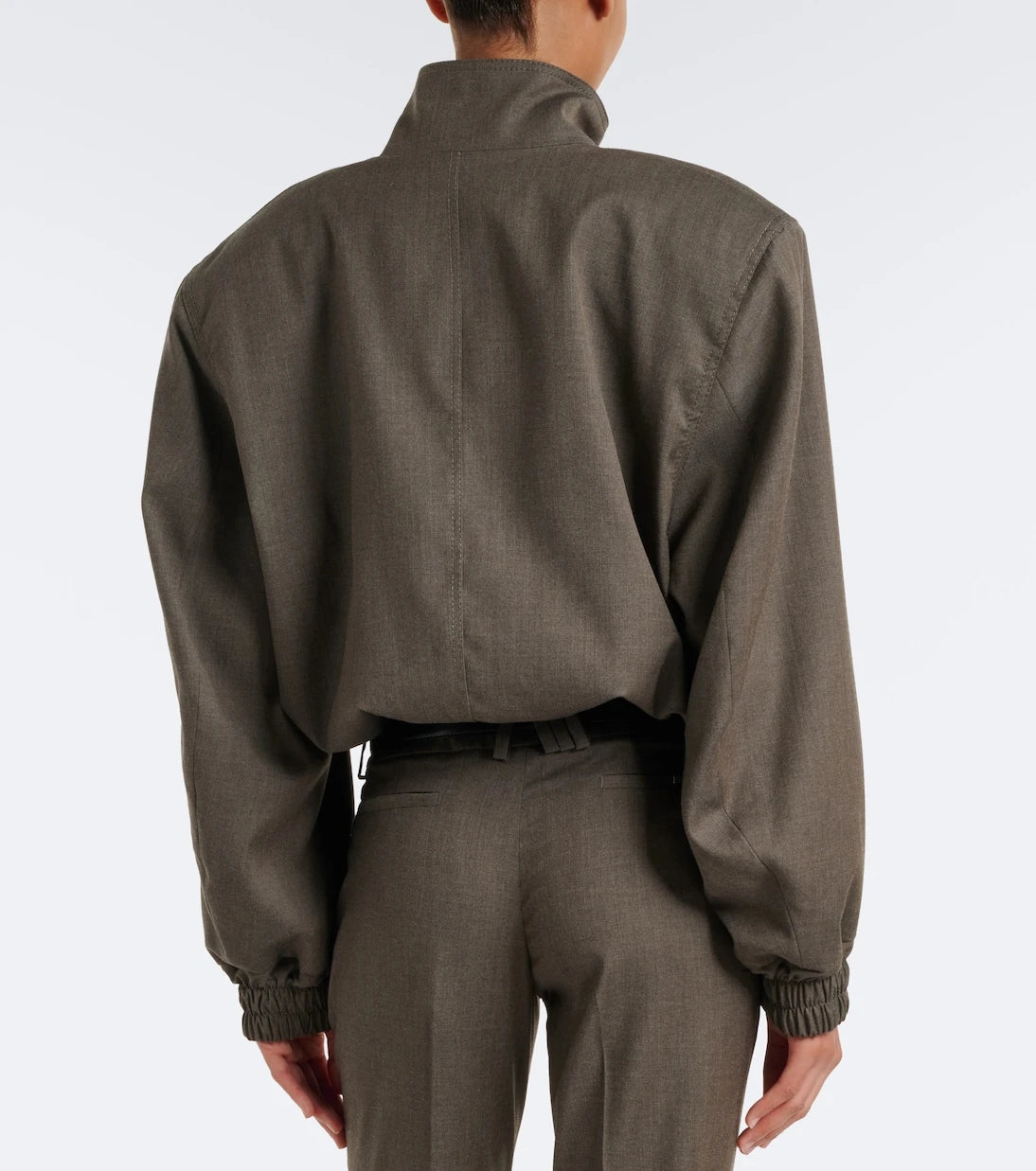 The Attico - Virgin wool-blend bomber jacket