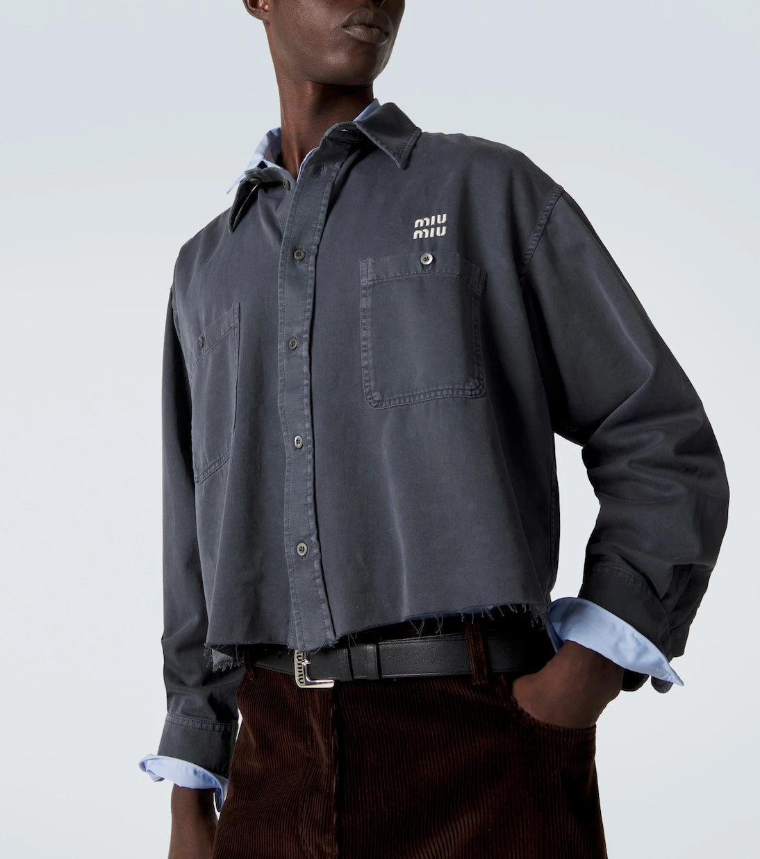 Miu Miu - Logo denim shirt