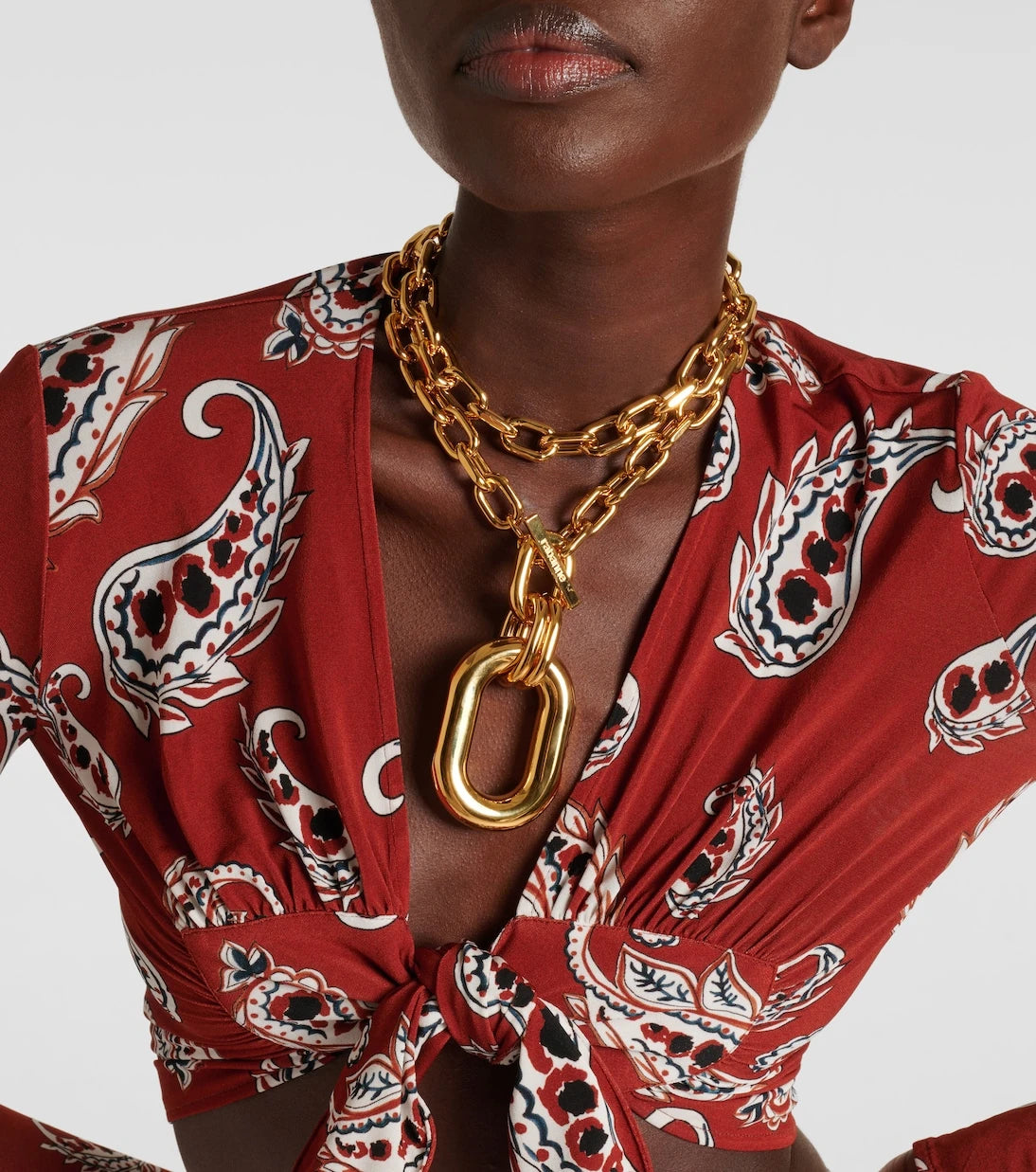 Rabanne - XL Link pendant necklace