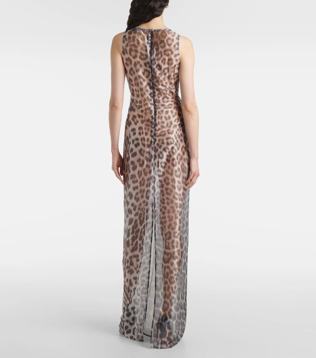 Jacques Wei - Crystal-embellished tulle maxi dress