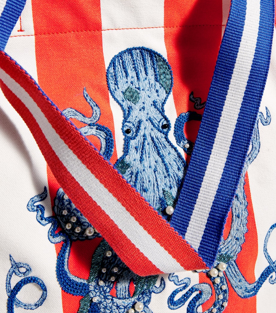 Embellished Octopus Tote Bag