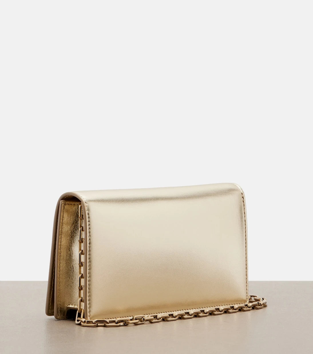 Christian Louboutin - Bettina Small metallic leather clutch
