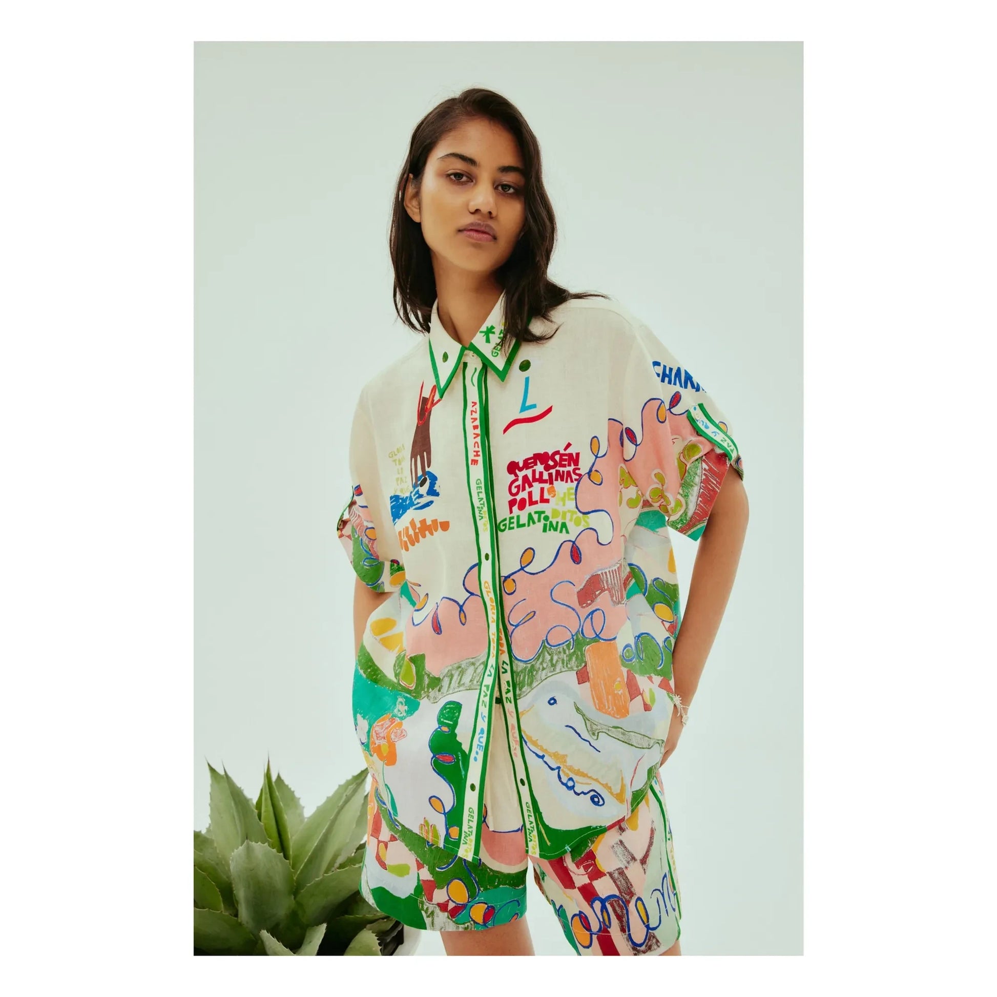 Alémais - Nadia Linen shirt | Green