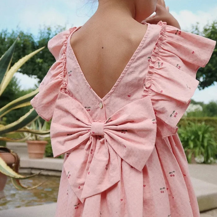 Konges Sløjd рокля от памук EVIA FRILL DRESS GOTS