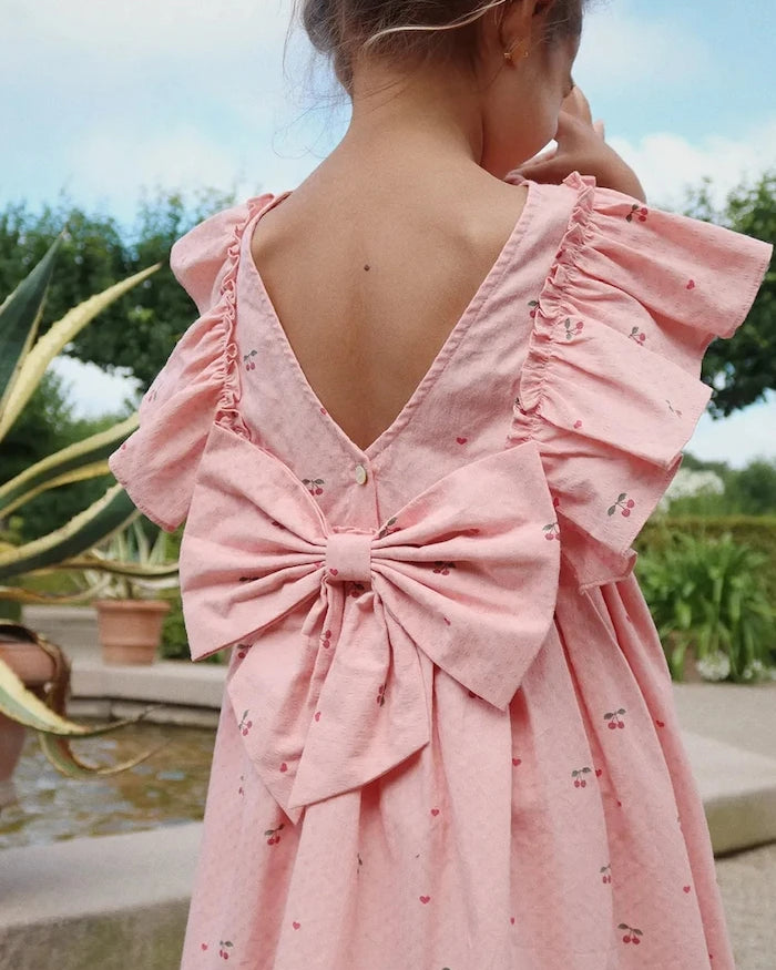 Konges Sløjd pamuk elbise EVIA FRILL DRESS GOTS