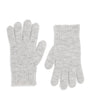 Grey Alpaca-Blend Orb Gloves