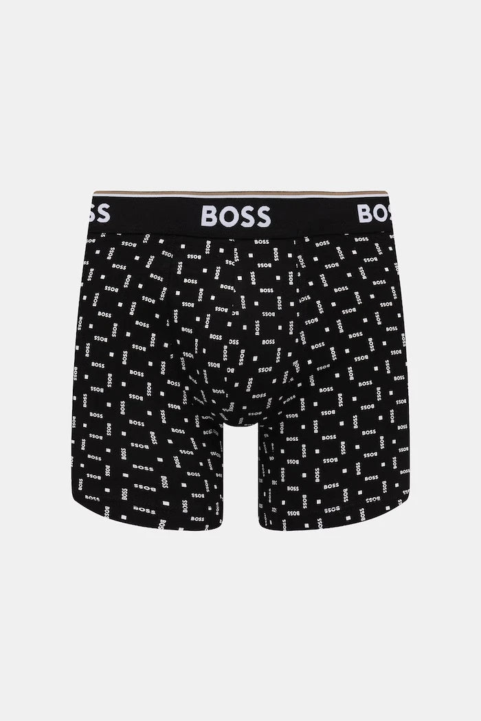 BOSS erkek pamuklu boxer BoxerBr 3P Power Des 3'lü set