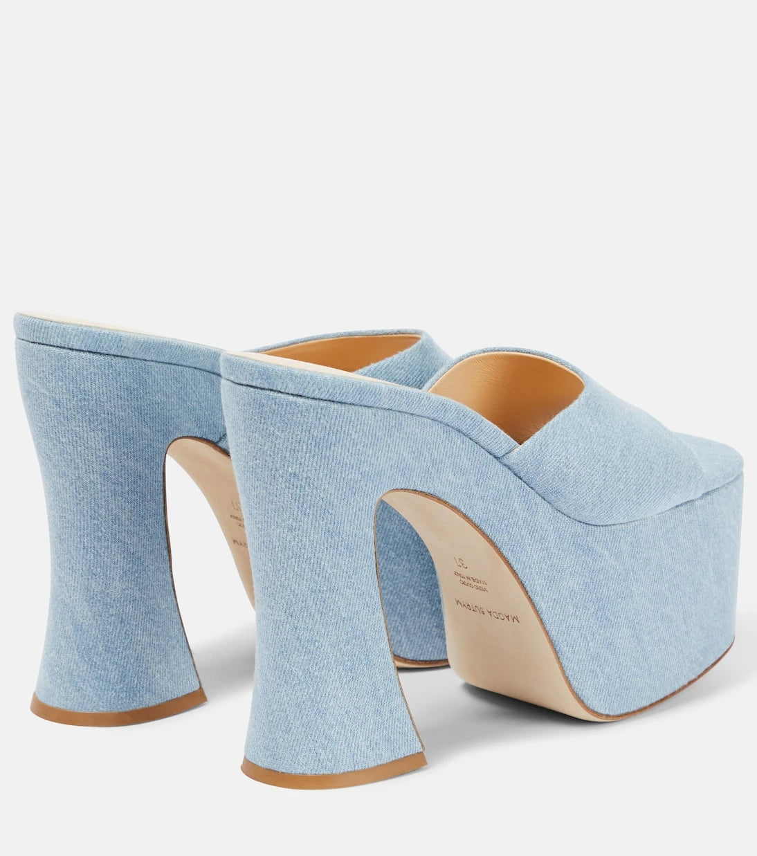 Magda Butrym - Denim platform mules
