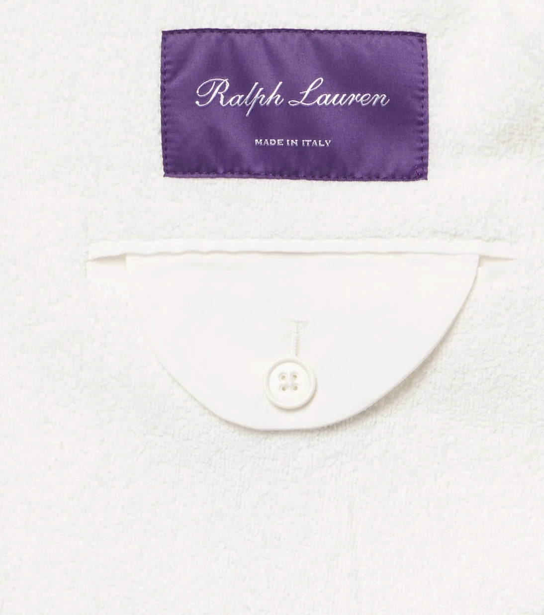 Ralph Lauren Purple Label - Embroidered cotton terry blazer