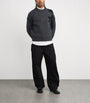 AMI Paris Black Wool Logo Sweater