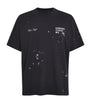 Cotton Paint-Splatter Staff T-Shirt