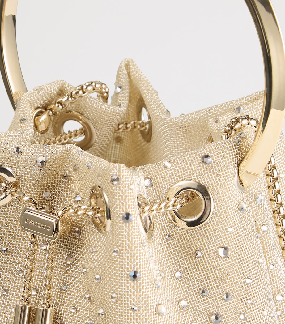 Gold Metallic Mesh Bon Bon Top-Handle Bag